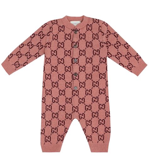 gucci copertinain lana baby|gucci baby wool onesie.